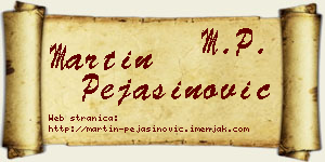 Martin Pejašinović vizit kartica